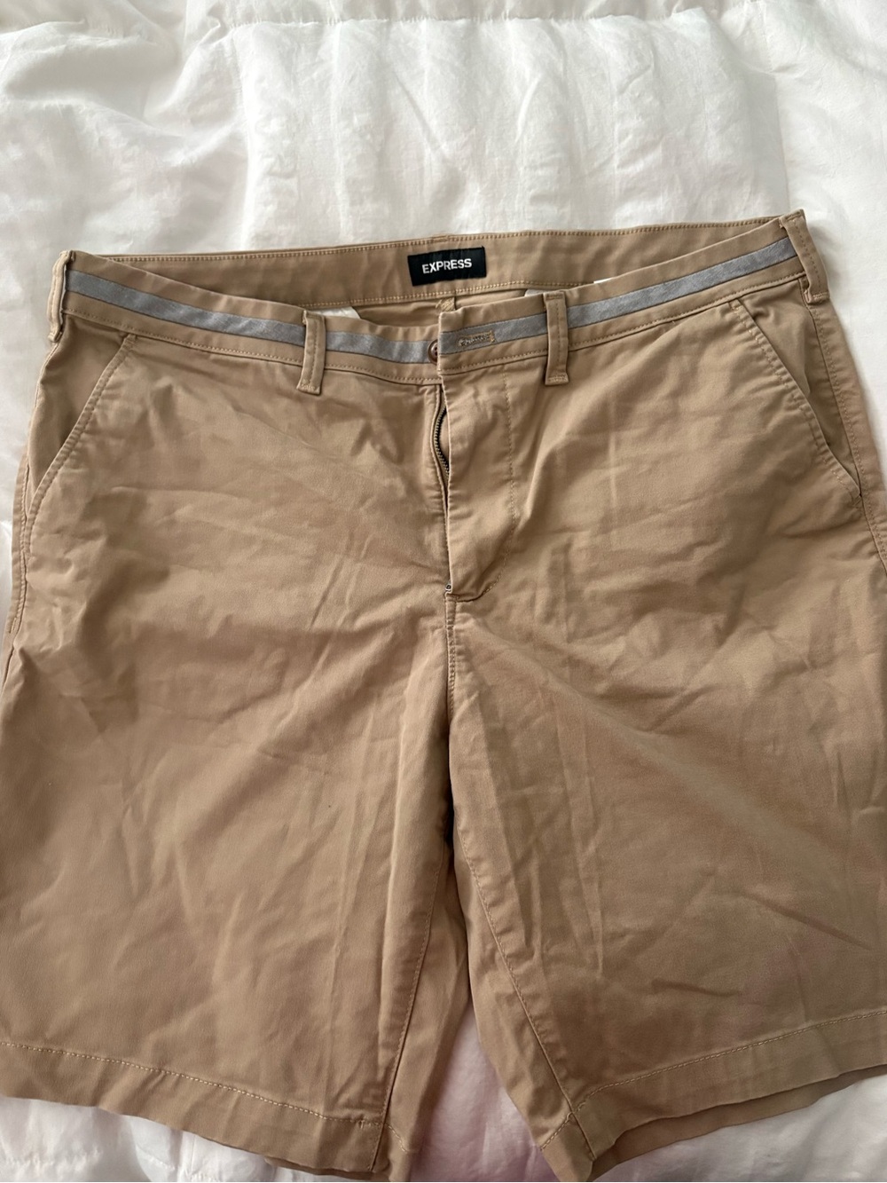 Express Tan Men's Chino Shorts